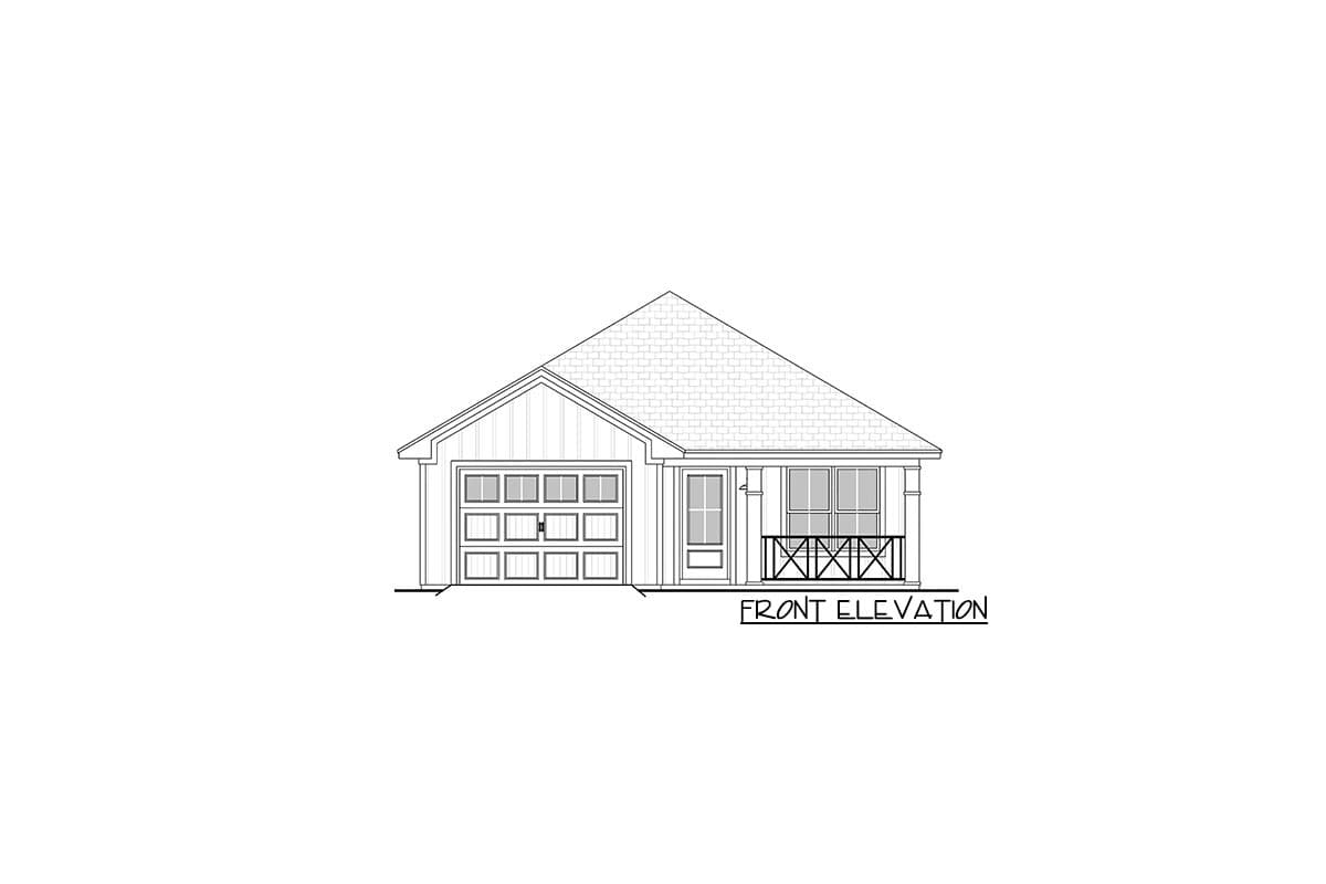 Plan 11739HZ: Narrow Lot Cottage Home Plan - Image #6 - Cottage, Country, Traditional
