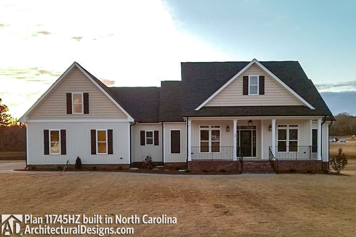 build gallery item - House Plan 11745HZ comes to life in North Carolina (again!)