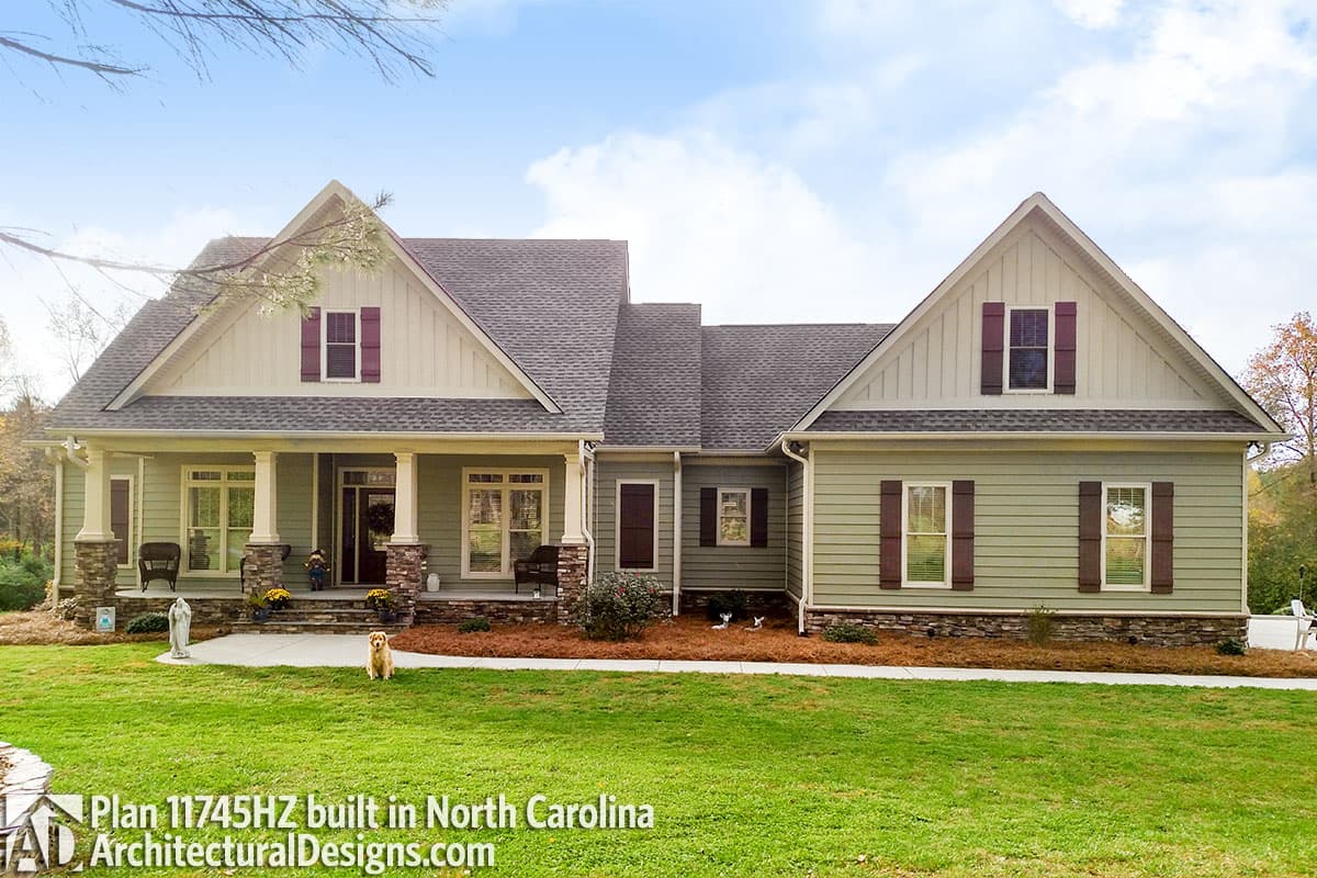 build gallery item - House Plan 11745HZ comes to life in North Carolina (again!)