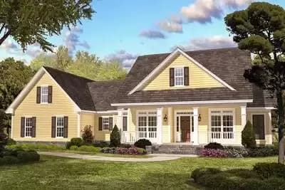 Classic Country Style Home Plan