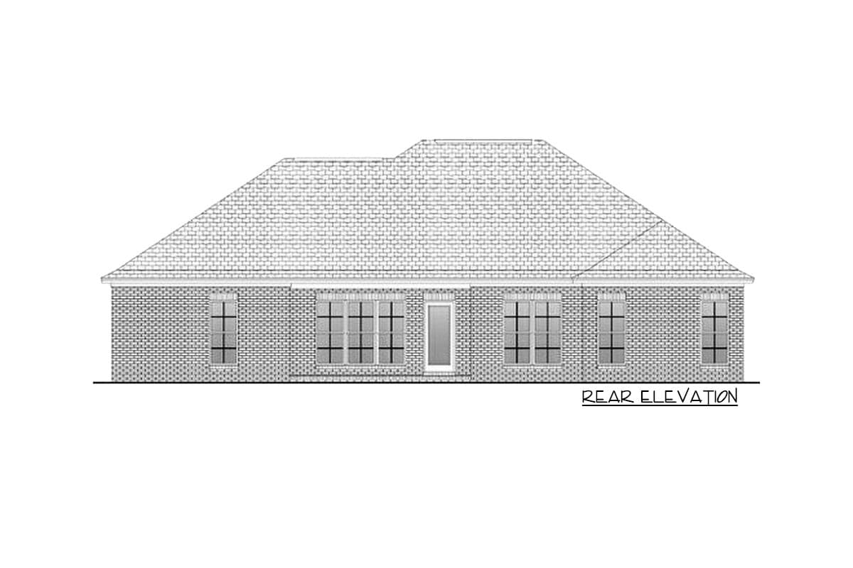Plan 11756HZ: 3 or 4 Bedroom with Split Layout - Image #10 - European, French Country, Traditional