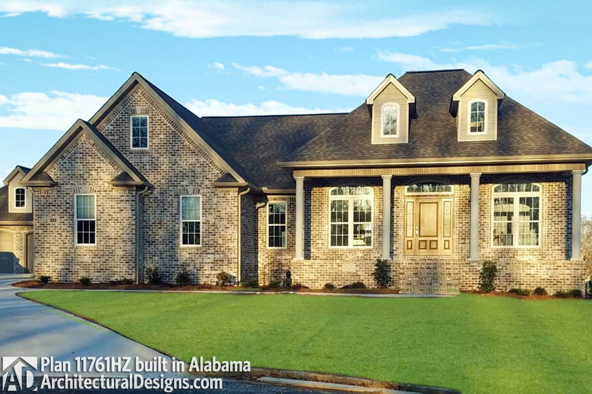 build gallery item - House Plan 11761HZ comes to life in Alabama