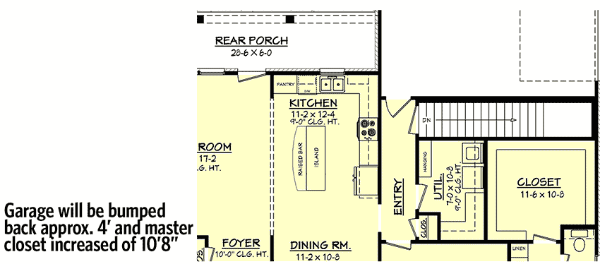 Plan 11766HZ: Separate Master Suite - Floor Plan - Optional - European, Ranch, Traditional