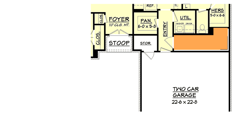 Plan 11768HZ: One-Story House Plan with Ideal Floor Plan - 1750 Sq Ft - Floor Plan - Basement Stair Location - Ranch, Southern, Traditional
