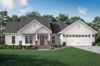 3 Bedroom Craftsman Home Plan