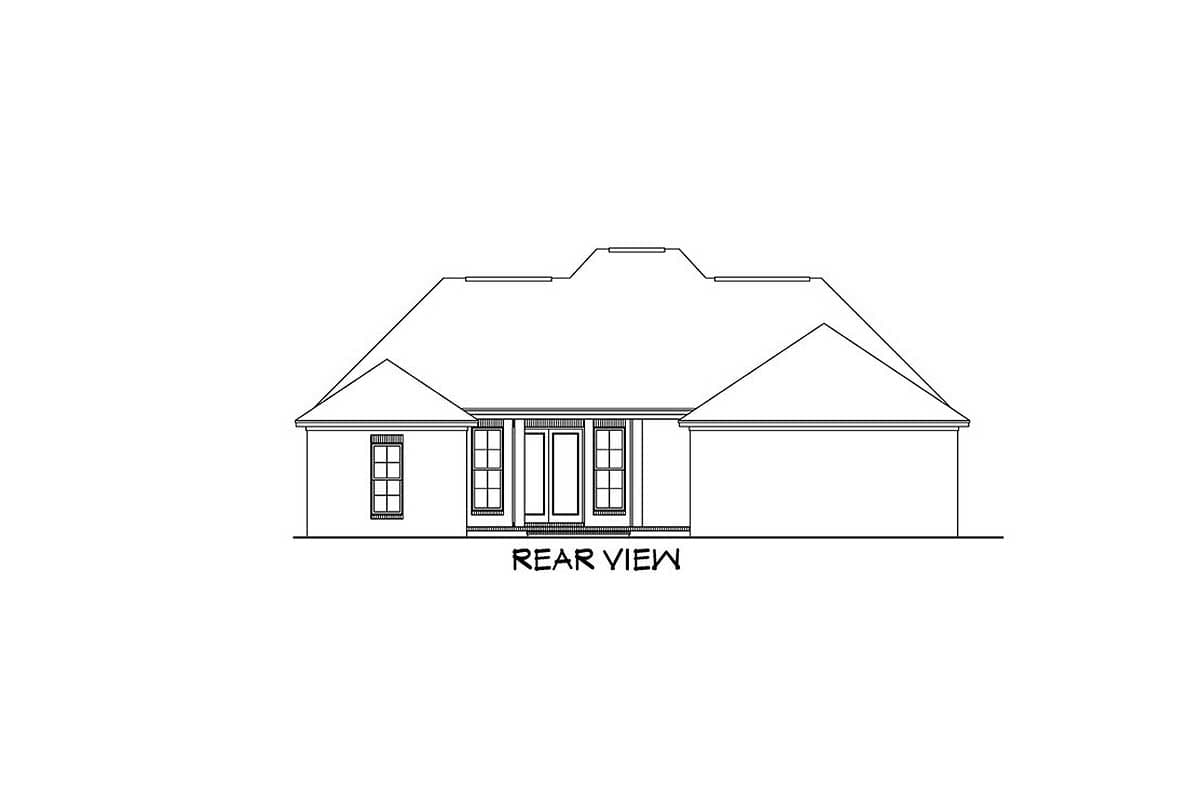 Plan 11781HZ: 3 Bedroom Beauty Brick House Plan - 1715 Square Feet - Image #20 - Southern Traditional, Traditional