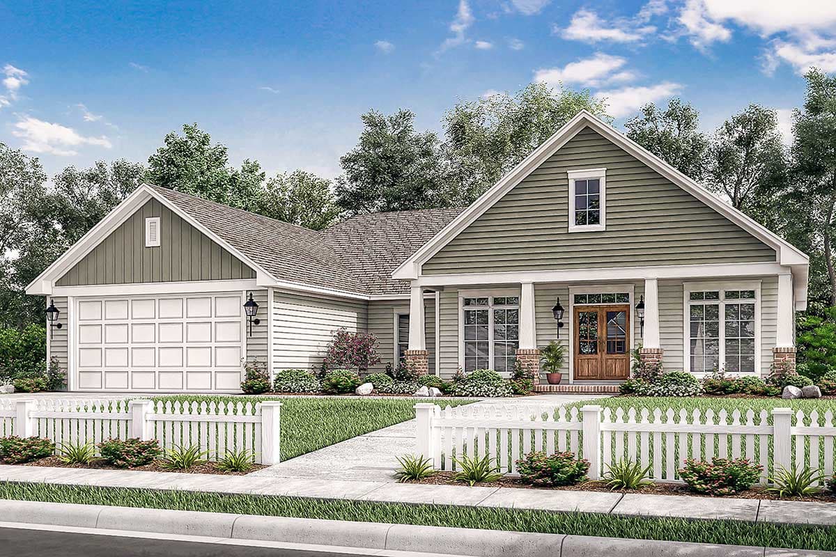 Plan 11782HZ: 3 Bedrooms and Porches Front and Back - Image #6 - Country, Craftsman, Northwest, Ranch, Traditional