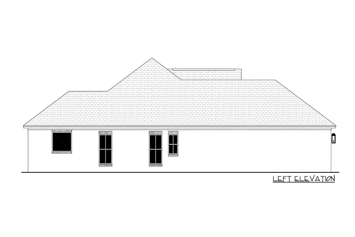 Plan 11785HZ: 4 Bedroom Traditional House Plan with Family Entry With Built-In Lockers - 1875 Sq Ft - Image #14 - Southern, Traditional
