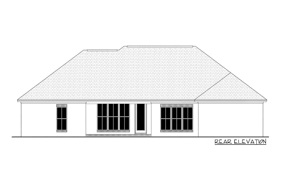 Plan 11785HZ: 4 Bedroom Traditional House Plan with Family Entry With Built-In Lockers - 1875 Sq Ft - Image #15 - Southern, Traditional