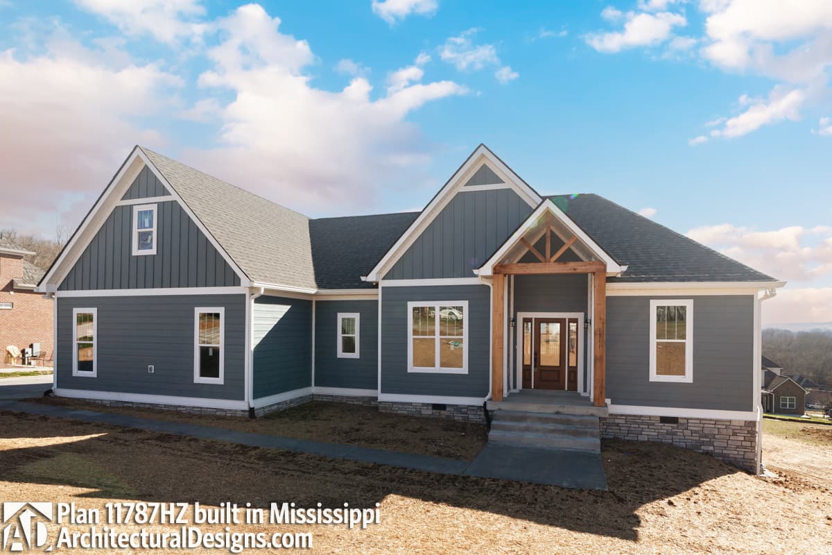 build gallery item - House Plan 11787HZ comes to life in Mississippi