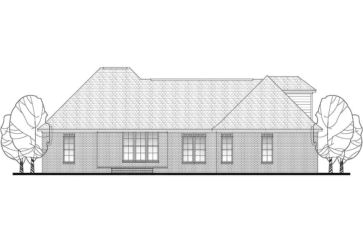 Plan 11787HZ: French Country Cottage Plan With Bonus and Flex Room - 1842 Sq Ft - Image #11 - Cottage, Country, European, French Country, Southern, Traditional