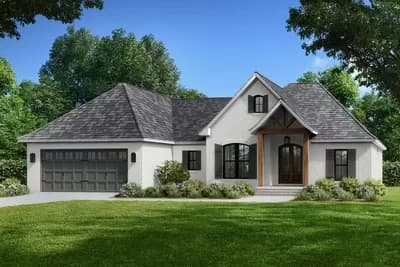 French Country Cottage Plan With Bonus and Flex Room - 1842 Sq Ft