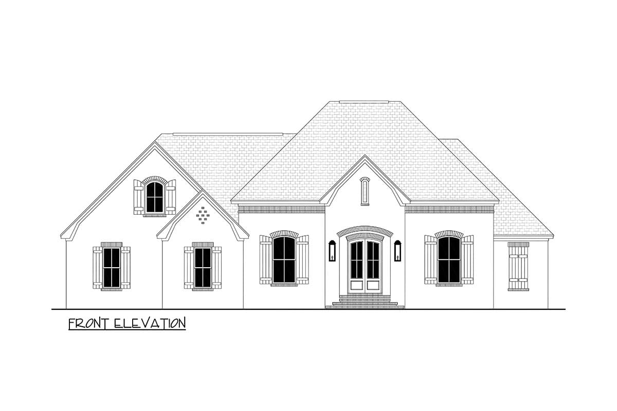 Plan 11789HZ: Well Appointed French Country House Plan - 2091 Sq Ft - Image #6 - European, French Country