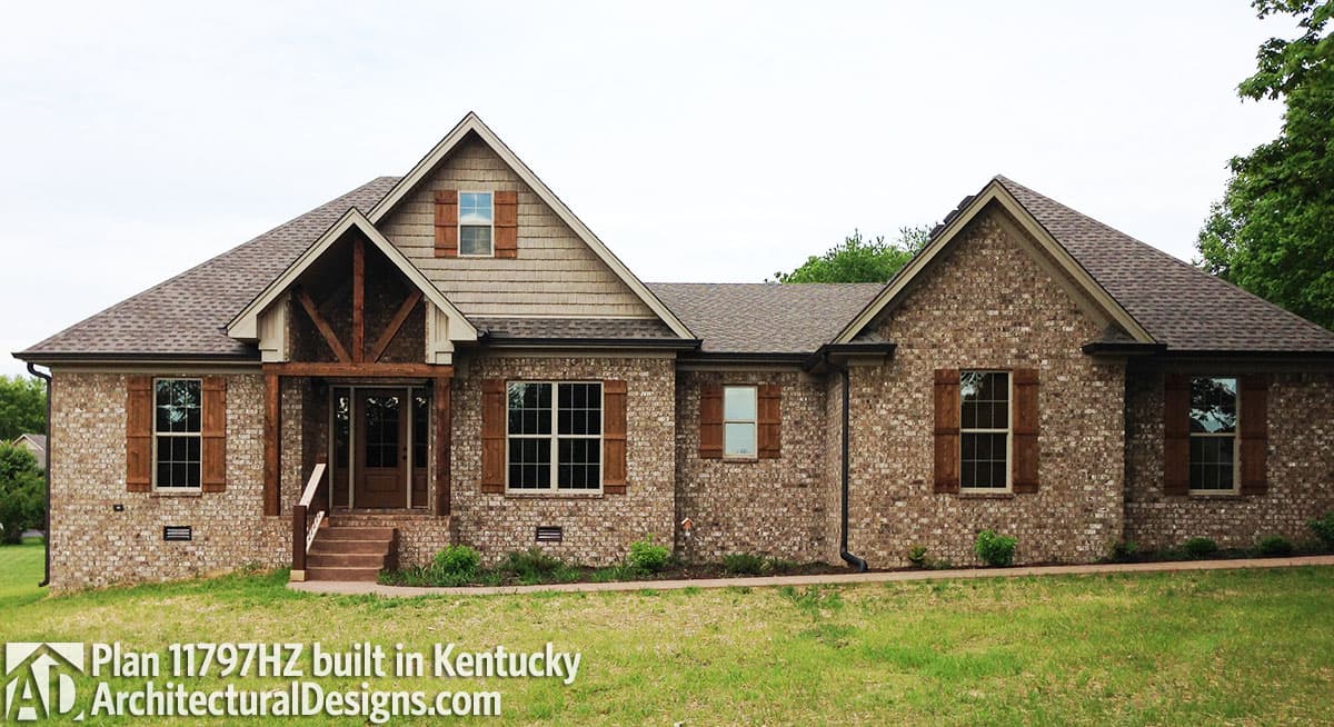 Plan 11797HZ: Split Bedroom House Plan With Open Floor Plan - 1769 Sq Ft - Image #10 - Country, Craftsman, Ranch, Traditional