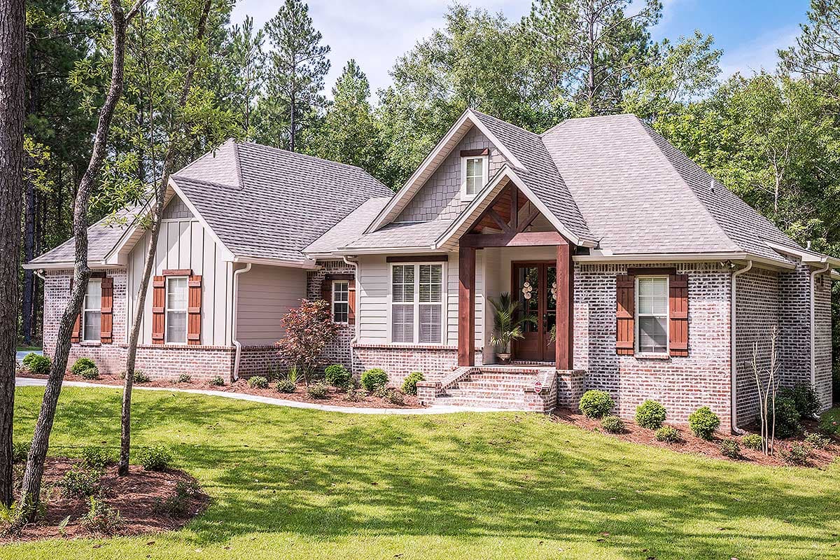 Plan 11797HZ: Split Bedroom House Plan With Open Floor Plan - 1769 Sq Ft - Image #8 - Country, Craftsman, Ranch, Traditional