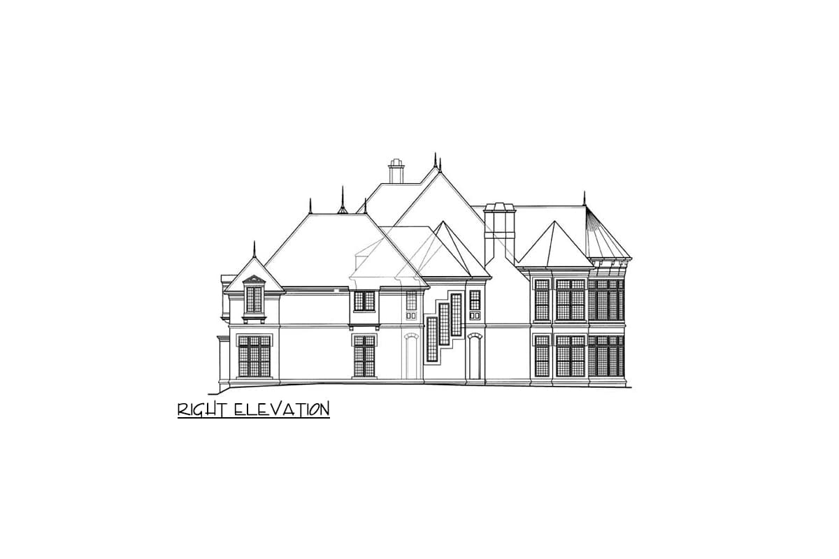 Plan 12079JL: Palatial Estate - Image #4 - European