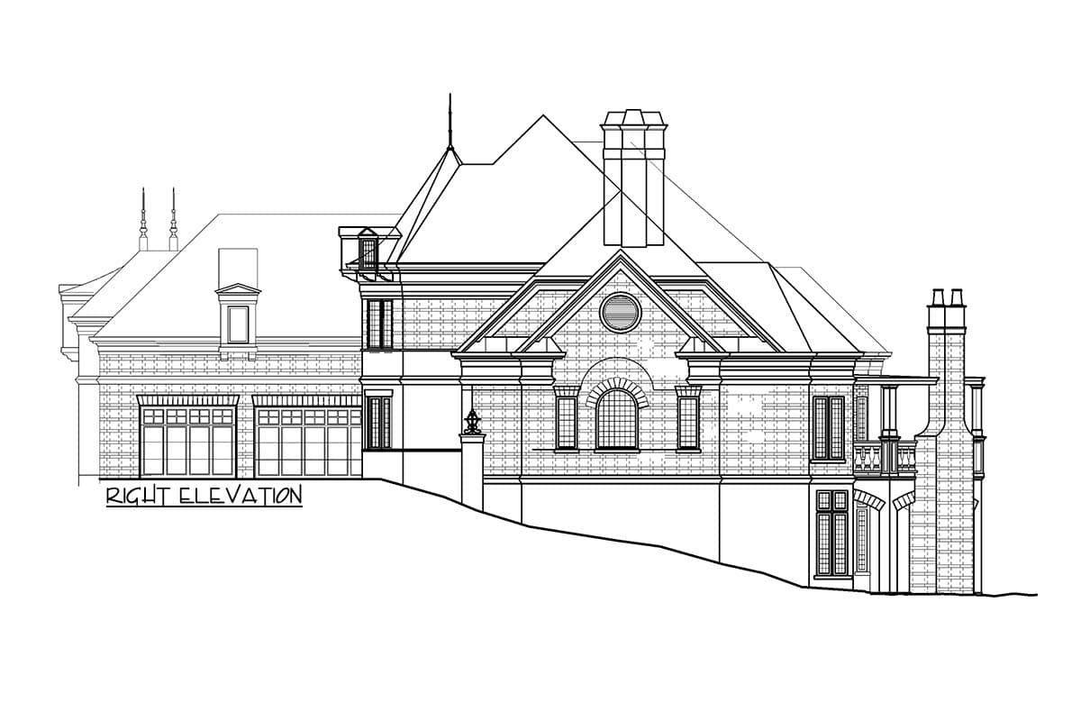 Plan 12160JL: Euro-Style House Plan with Towering Two-Story Ceilings - 3376 Sq Ft - Image #19 - European, French Country
