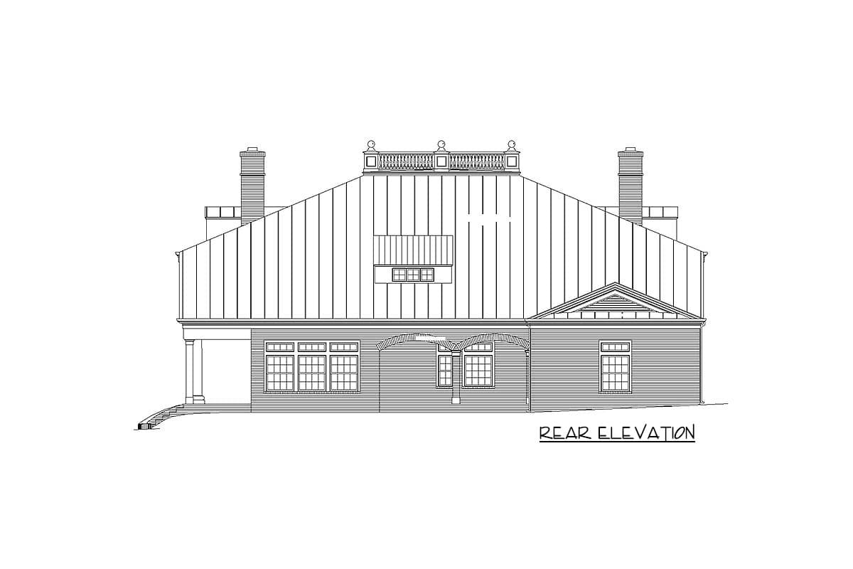Plan 12185JL: Southern Beauty with Dual-level Wraparound Balconies - Image #4 - Southern, Southern Traditional