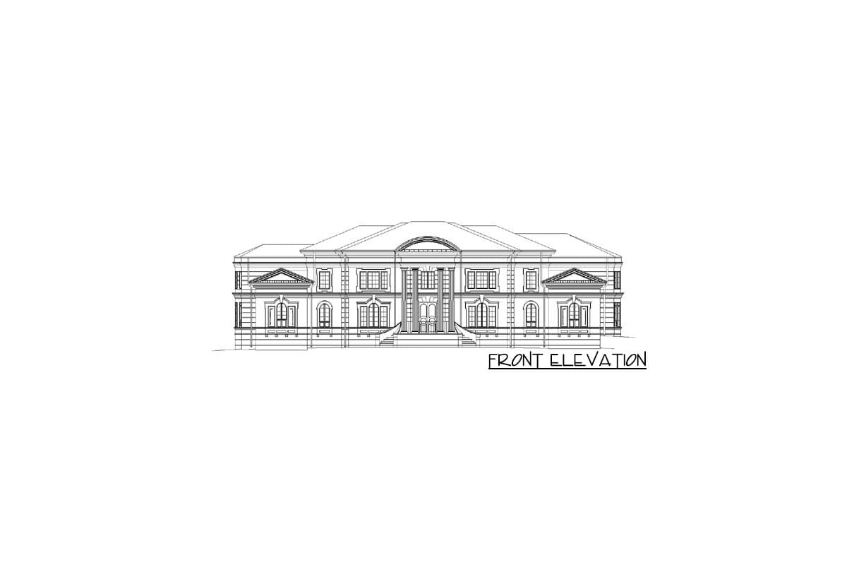 Plan 12208JL: Luxury House Plan with a Refined Palatial Facade - 6076 Sq Ft - Image #29 - European, Georgian, Traditional