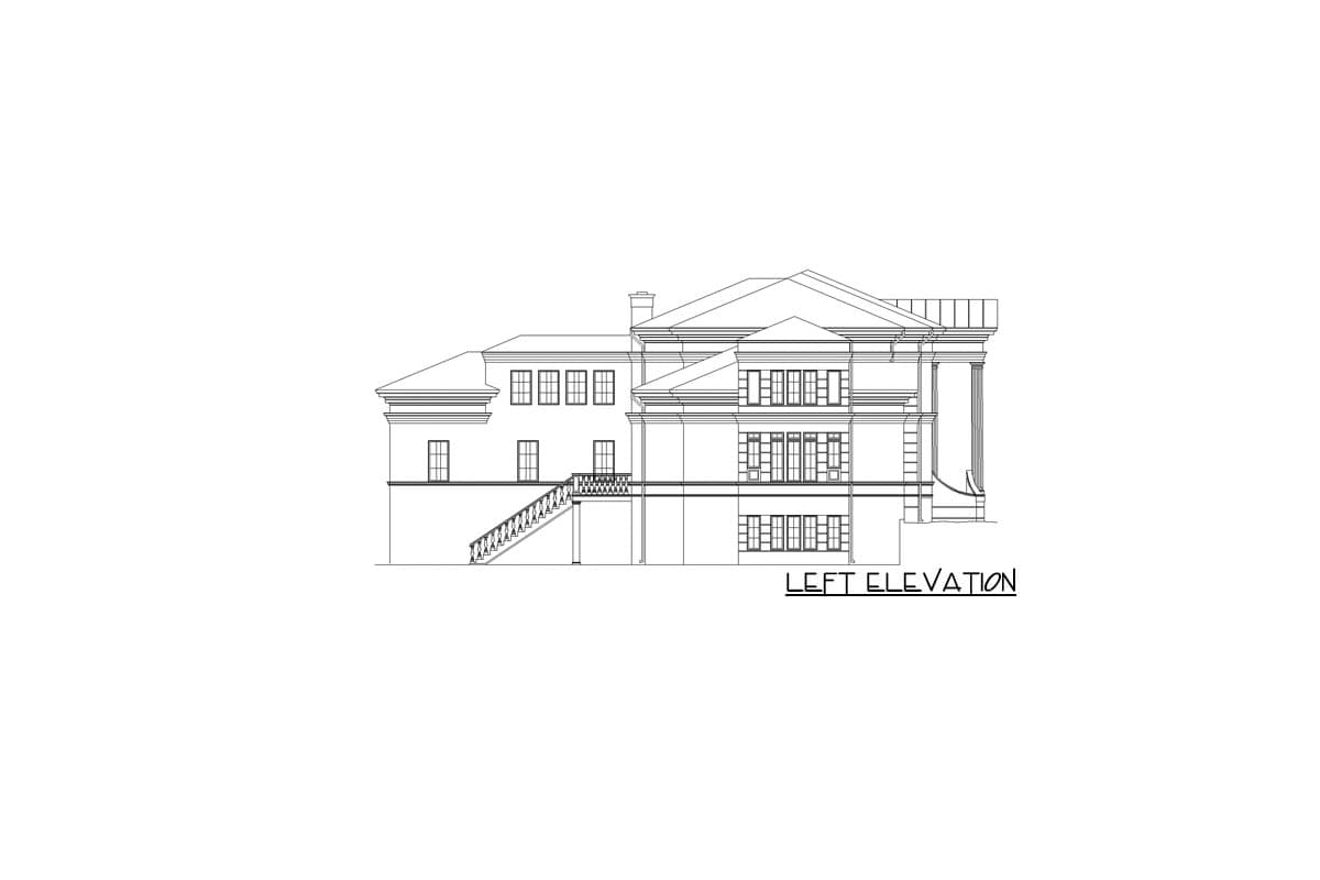 Plan 12208JL: Luxury House Plan with a Refined Palatial Facade - 6076 Sq Ft - Image #30 - European, Georgian, Traditional