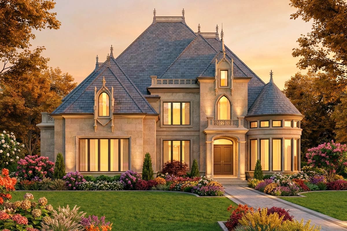 Plan 12217JL: Majestic Storybook Castle - Image #2 - European, French Country