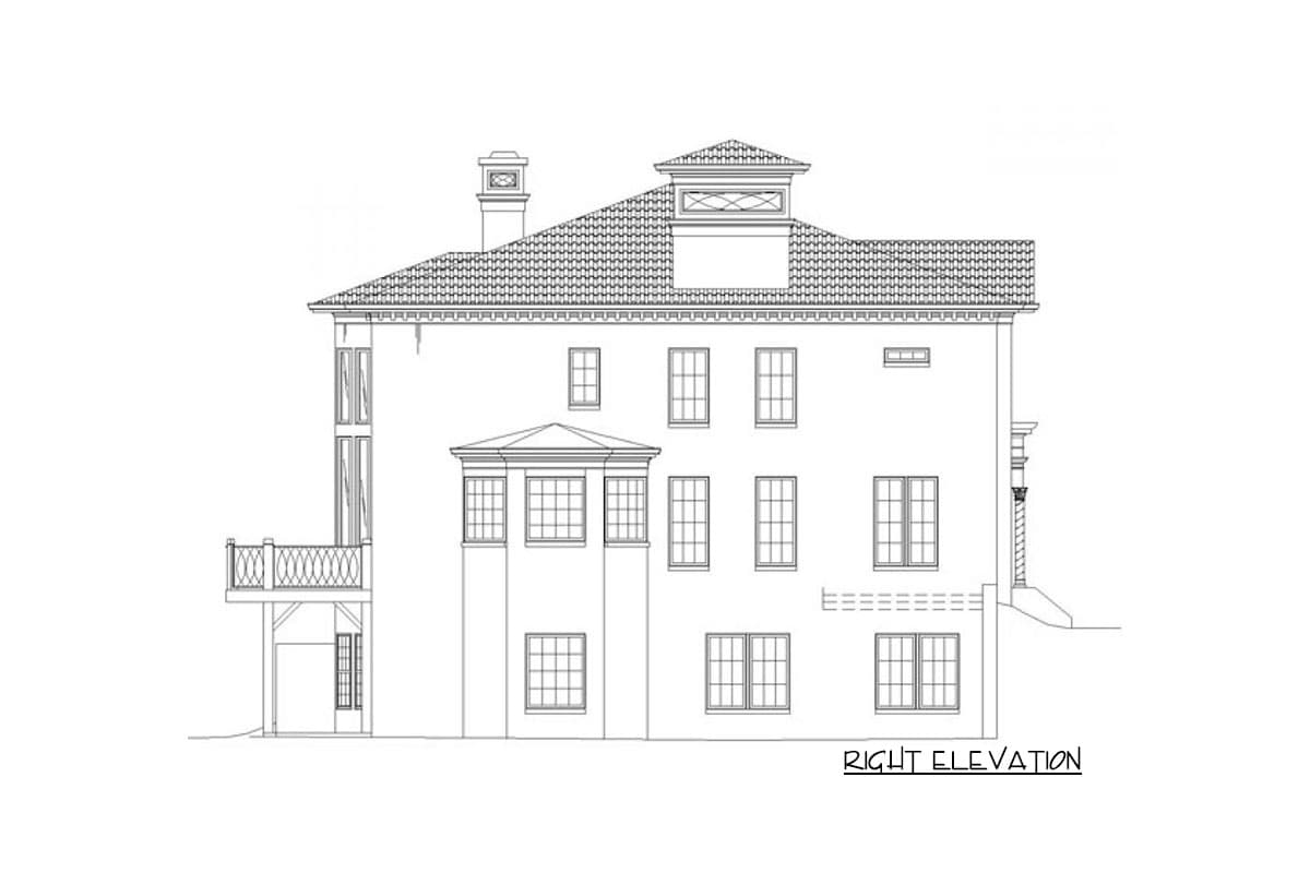 Plan 12237JL: Luxury Tuscan House Plan with 5 Bedrooms and Optional Finished Lower Level - 3073 Sq Ft - Image #5 - European, Mediterranean, Spanish, Tuscan