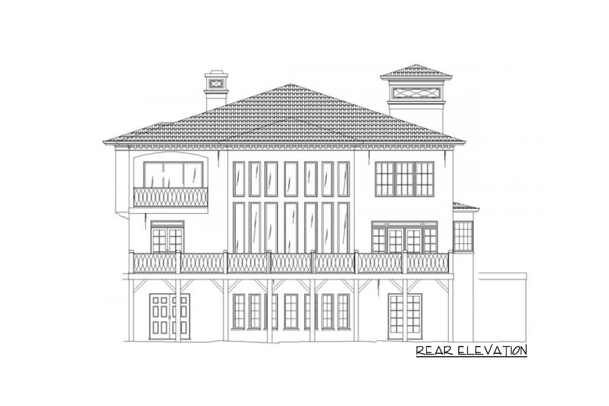 Plan 12237JL: Luxury Tuscan House Plan with 5 Bedrooms and Optional Finished Lower Level - 3073 Sq Ft - Image #6 - European, Mediterranean, Spanish, Tuscan