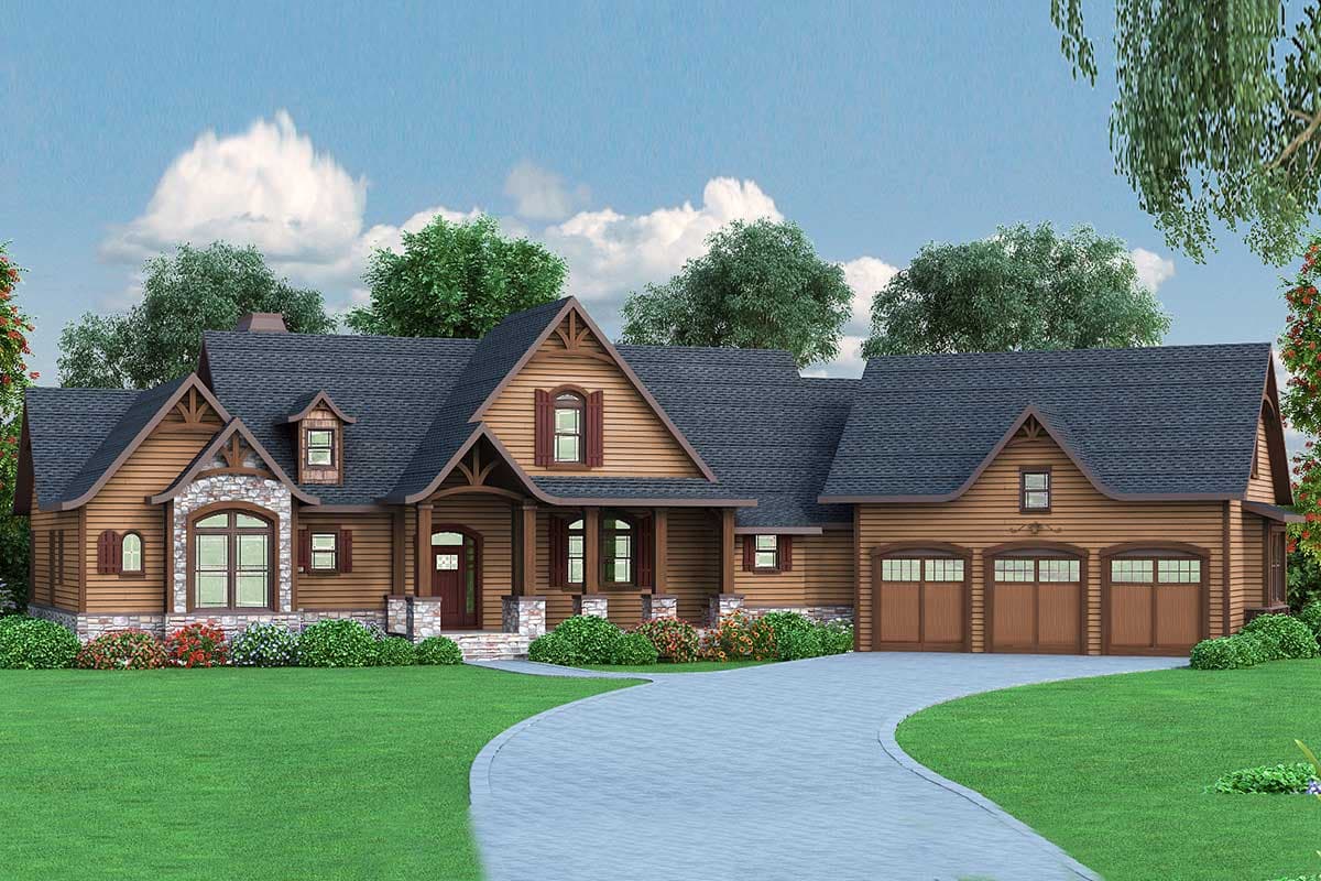 Plan 12261JL: Luxurious Lodge-Like Living - 2499 Sq Ft - Image #20 - Craftsman, Mountain, Traditional