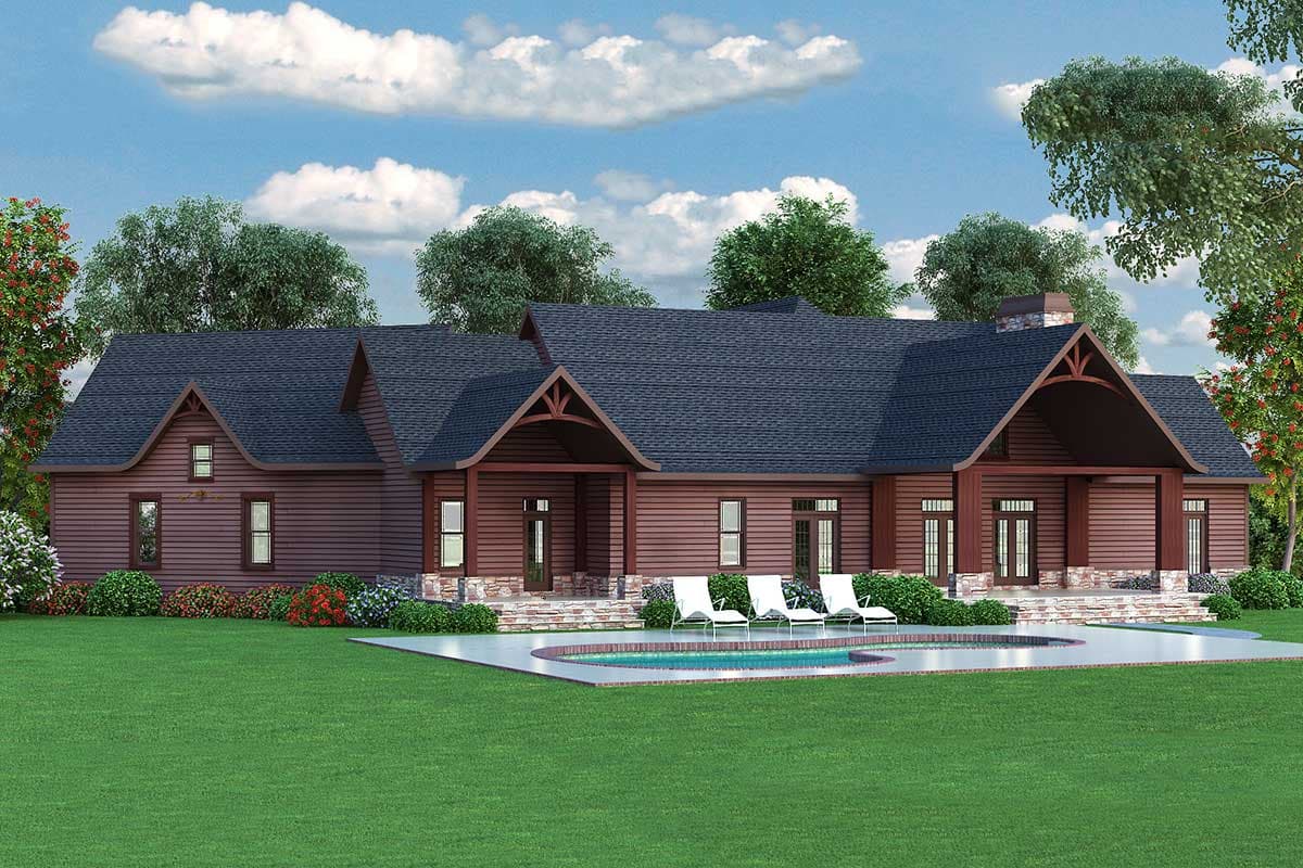 Plan 12261JL: Luxurious Lodge-Like Living - 2499 Sq Ft - Image #22 - Craftsman, Mountain, Traditional