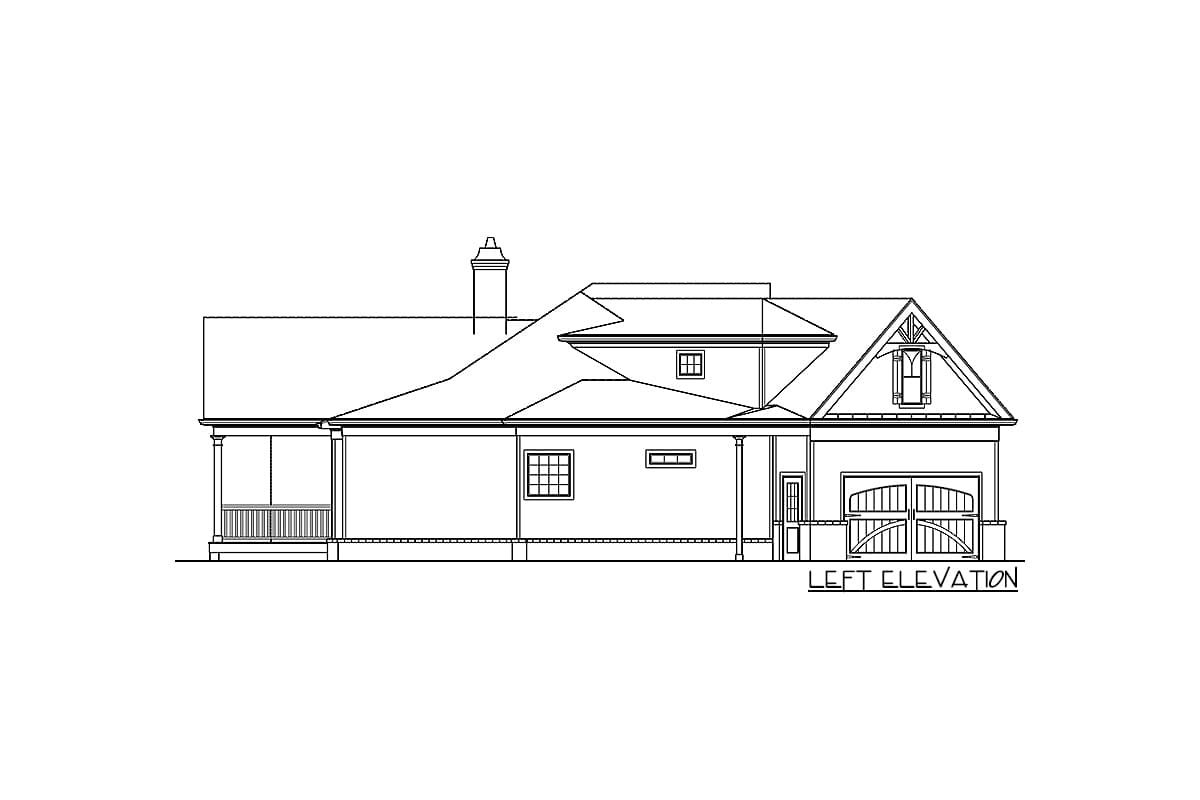Plan 12263JL: Shingle Style Home Plan with Angled Garage and Options - 2344 Sq Ft - Image #14 - Craftsman, Northwest, Ranch, Shingle