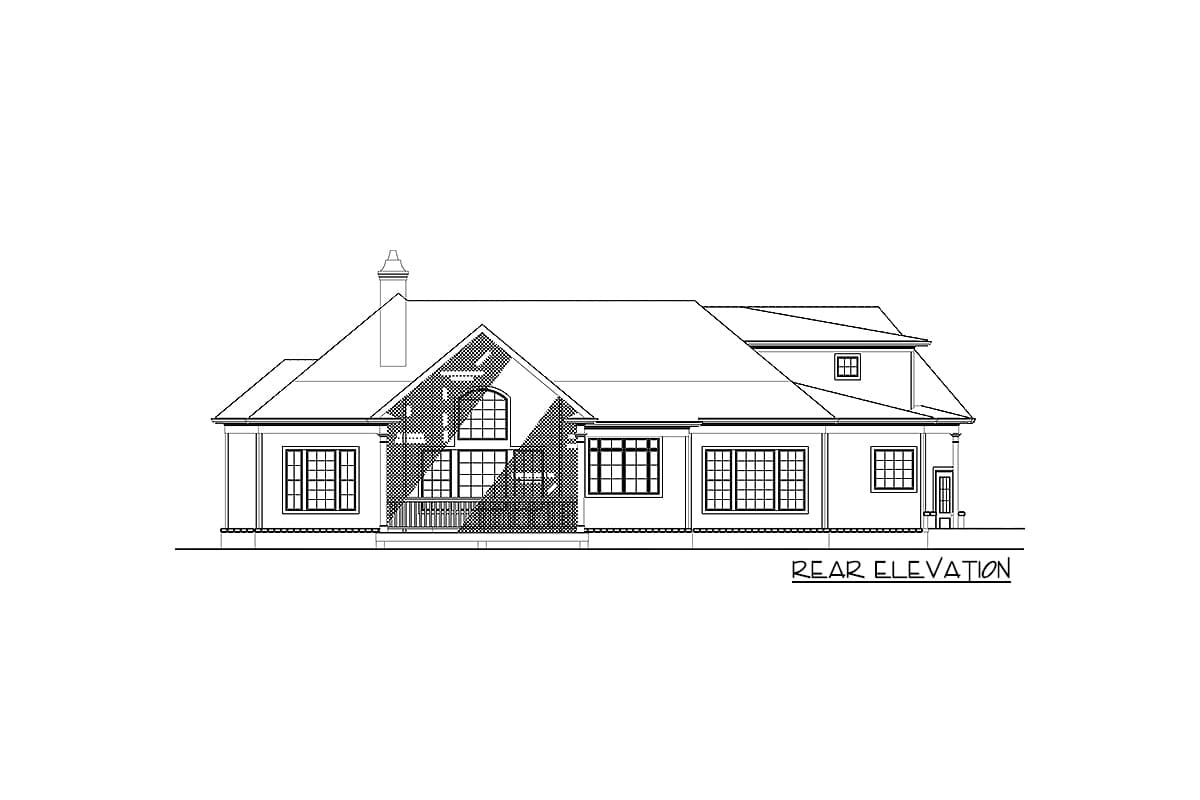 Plan 12263JL: Shingle Style Home Plan with Angled Garage and Options - 2344 Sq Ft - Image #15 - Craftsman, Northwest, Ranch, Shingle