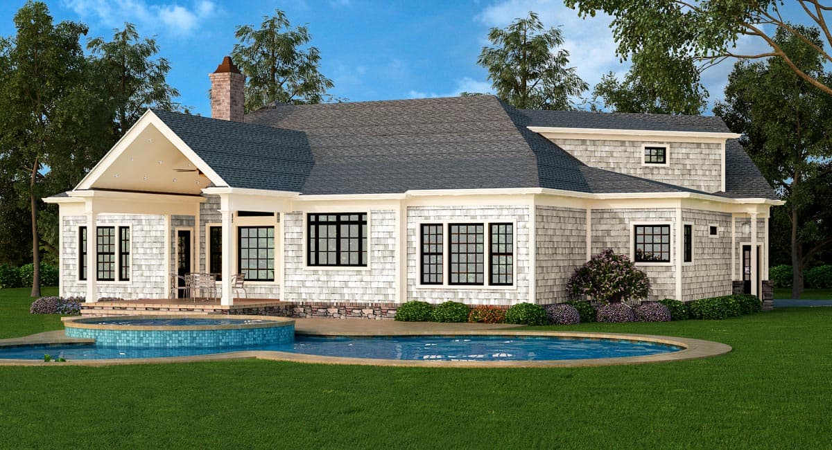 Plan 12263JL: Shingle Style Home Plan with Angled Garage and Options - 2344 Sq Ft - Image #12 - Craftsman, Northwest, Ranch, Shingle