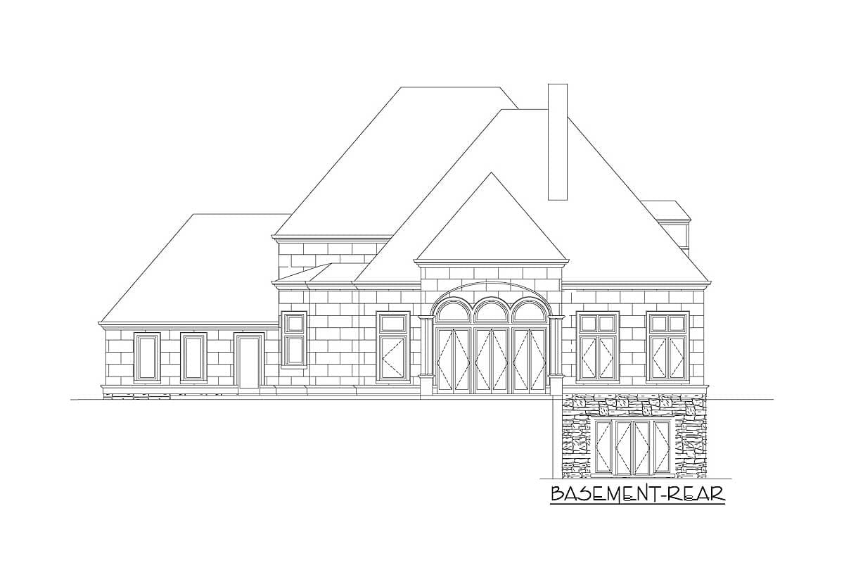 Plan 12264JL: Elegant Home Plan with 2 Master Suites - 3308 Sq Ft - Image #8 - European