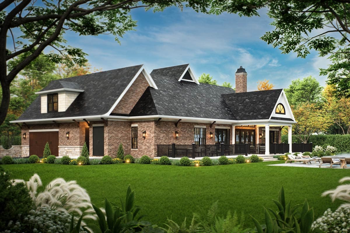 Plan 12271JL: Classic House Plan with In-Law Apartment Option - 1999 Sq Ft - Image #25 - European, Traditional
