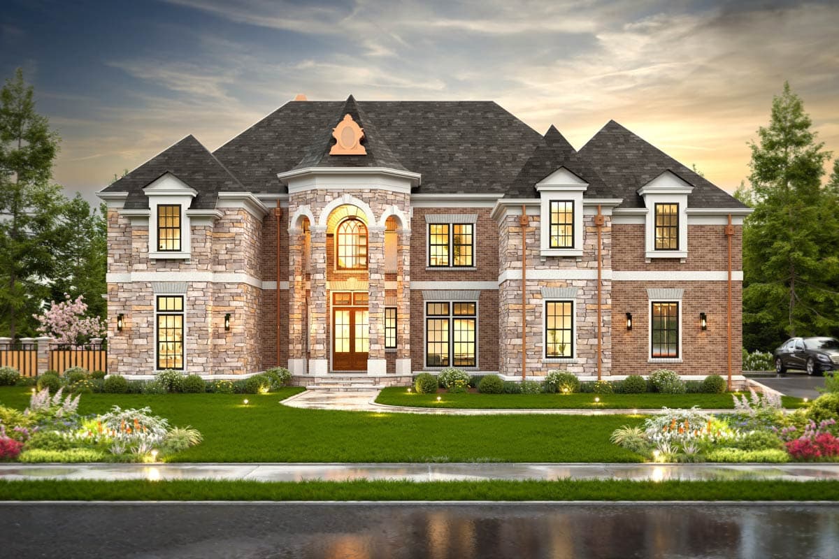 Plan 12272JL: The Prestige of Your Own Castle - Image #2 - European