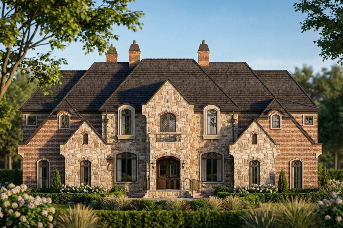 Plan 12278JL: Six Bedroom Luxury Chateau - Image #4 - European, French Country