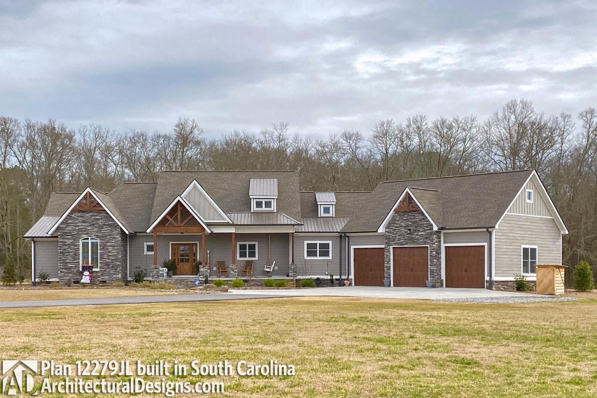 build gallery item - House Plan 12279JL Comes to Life in South Carolina