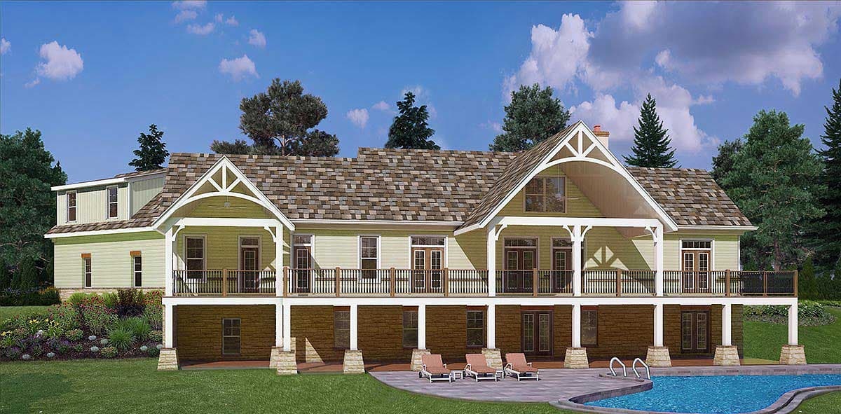 Plan 12279JL: Mountain Ranch with Expansion and Options - Image #11 - Craftsman, Mountain, Ranch