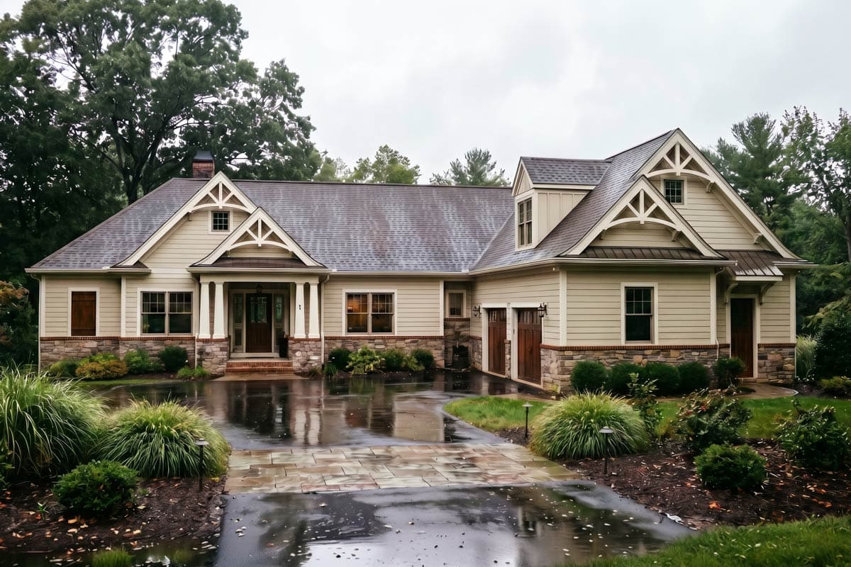 Plan 12281JL: Craftsman Ranch with Options - 2355 Sq Ft - Image #1 - Craftsman, Ranch