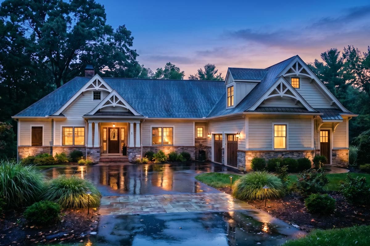 Plan 12281JL: Craftsman Ranch with Options - 2355 Sq Ft - Image #2 - Craftsman, Ranch