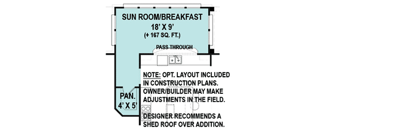 Plan 12283JL: Classic 3 Bed Design with Angled Garage and Bonus Expansion - 2619 Sq Ft - Floor Plan - Optional Sunroom - Mountain, Traditional