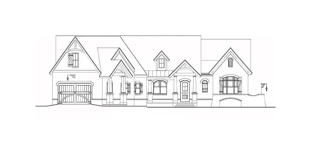 Plan 12283JL: Classic 3 Bed Design with Angled Garage and Bonus Expansion - 2619 Sq Ft - Image #5 - Mountain, Traditional