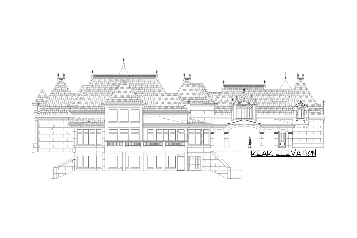 Plan 12286JL: Opulent European Manor Home Plan - Image #48 - European, French Country