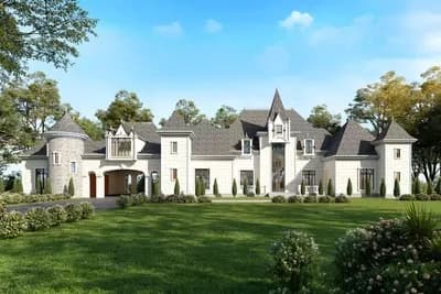 Opulent European Manor Home Plan