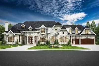 Luxurious European House Plan with In-law Suite