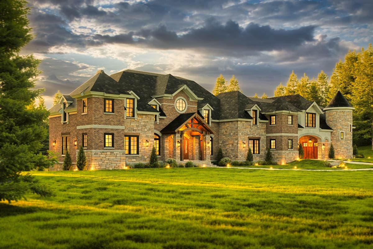 Plan 12292JL: European Castle with Two-Story Master Closet - Image #5 - European, French Country