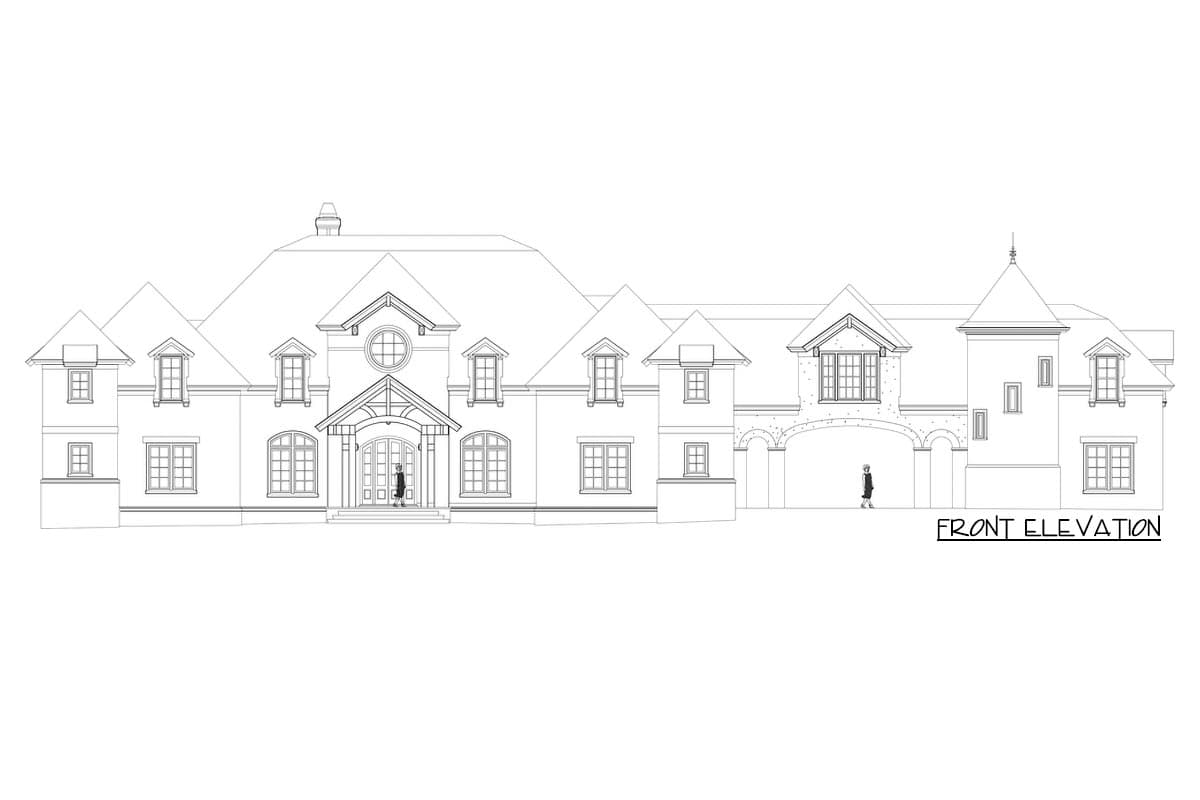 Plan 12292JL: European Castle with Two-Story Master Closet - Image #9 - European, French Country