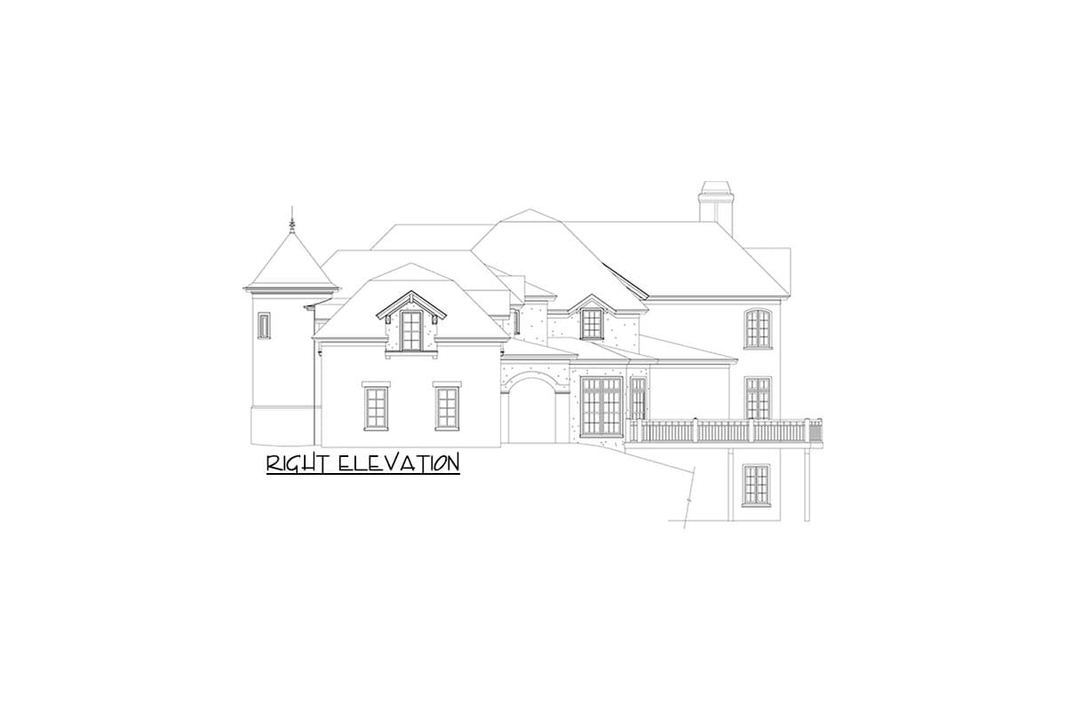 Plan 12292JL: European Castle with Two-Story Master Closet - Image #12 - European, French Country