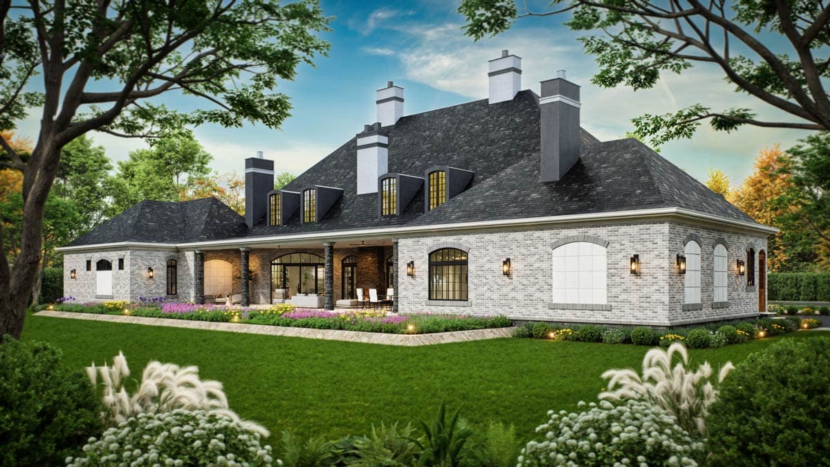 Plan 12297JL: Luxury European House Plan with Home Theater, Dual Islands, and Lavish Master - Image #5 - European, French Country