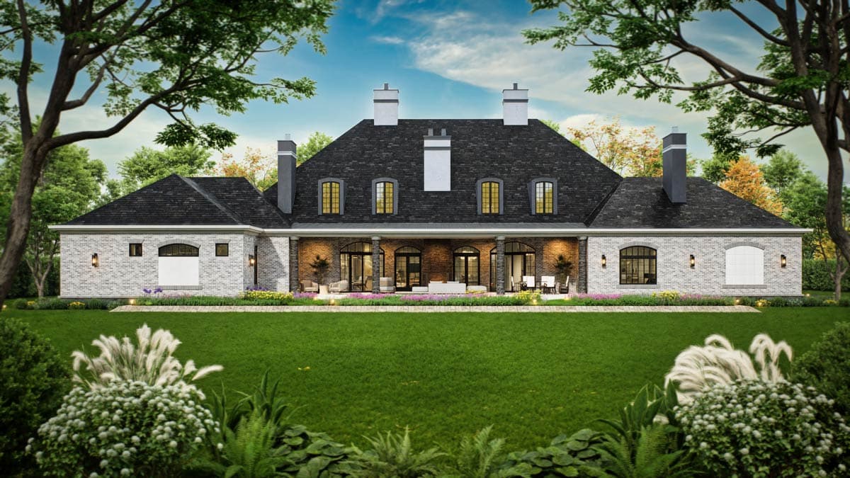 Plan 12297JL: Luxury European House Plan with Home Theater, Dual Islands, and Lavish Master - Image #6 - European, French Country